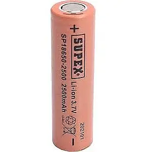 18650-2500mAh 3.7V Li-Ion pil