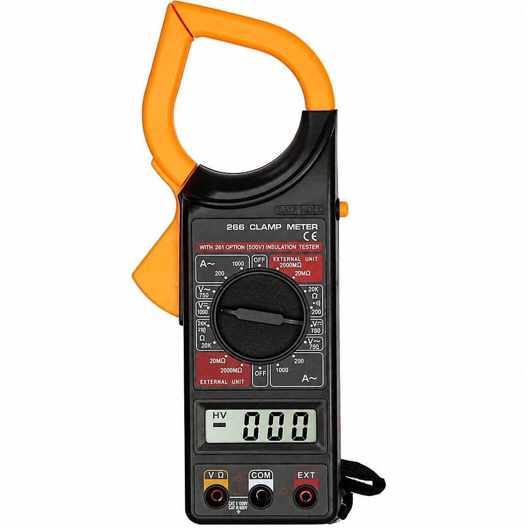 DT-266 Dijital Buzzerlı Pensampermetre Multimetre Ölçü Aleti - 1