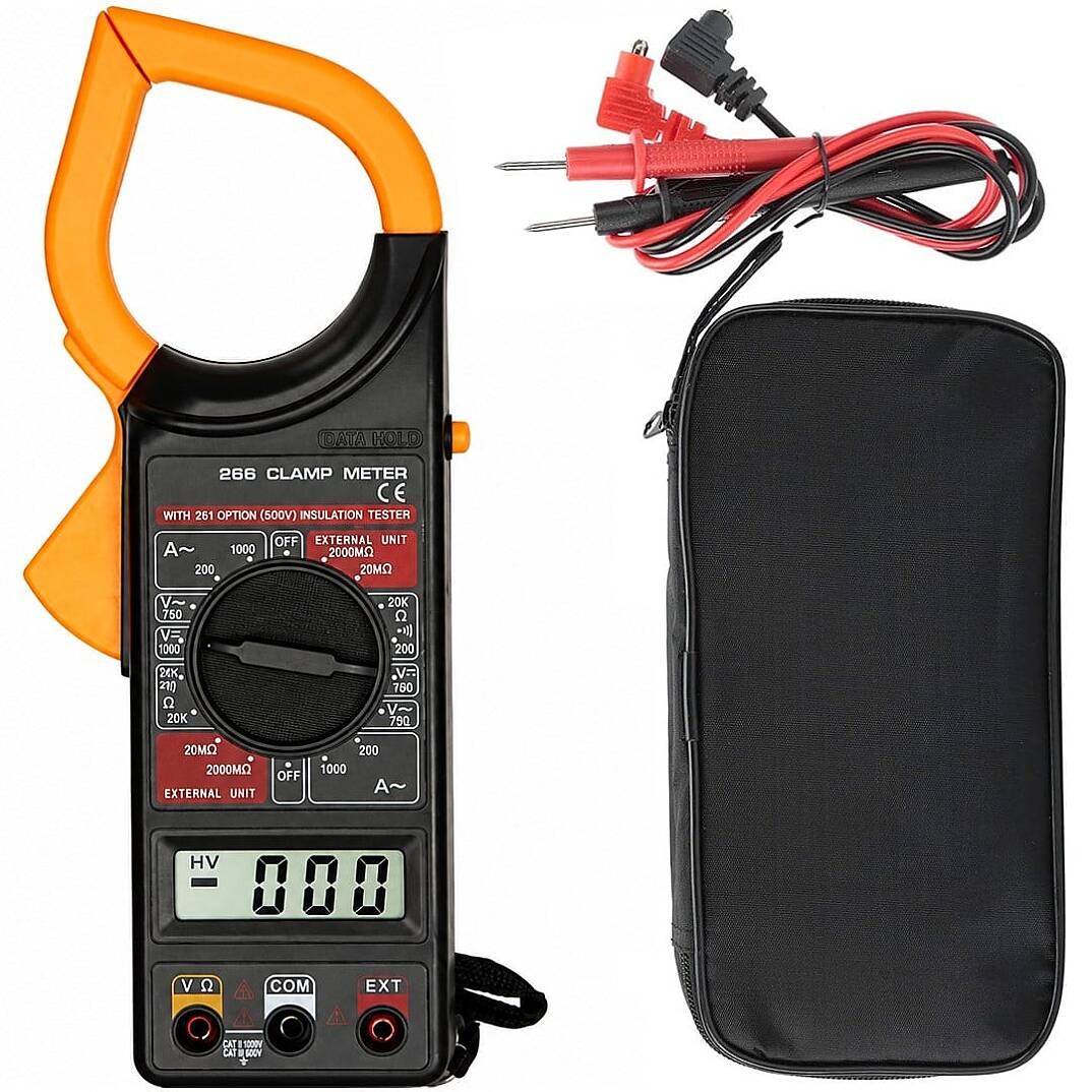 DT-266 Dijital Buzzerlı Pensampermetre Multimetre Ölçü Aleti - 2