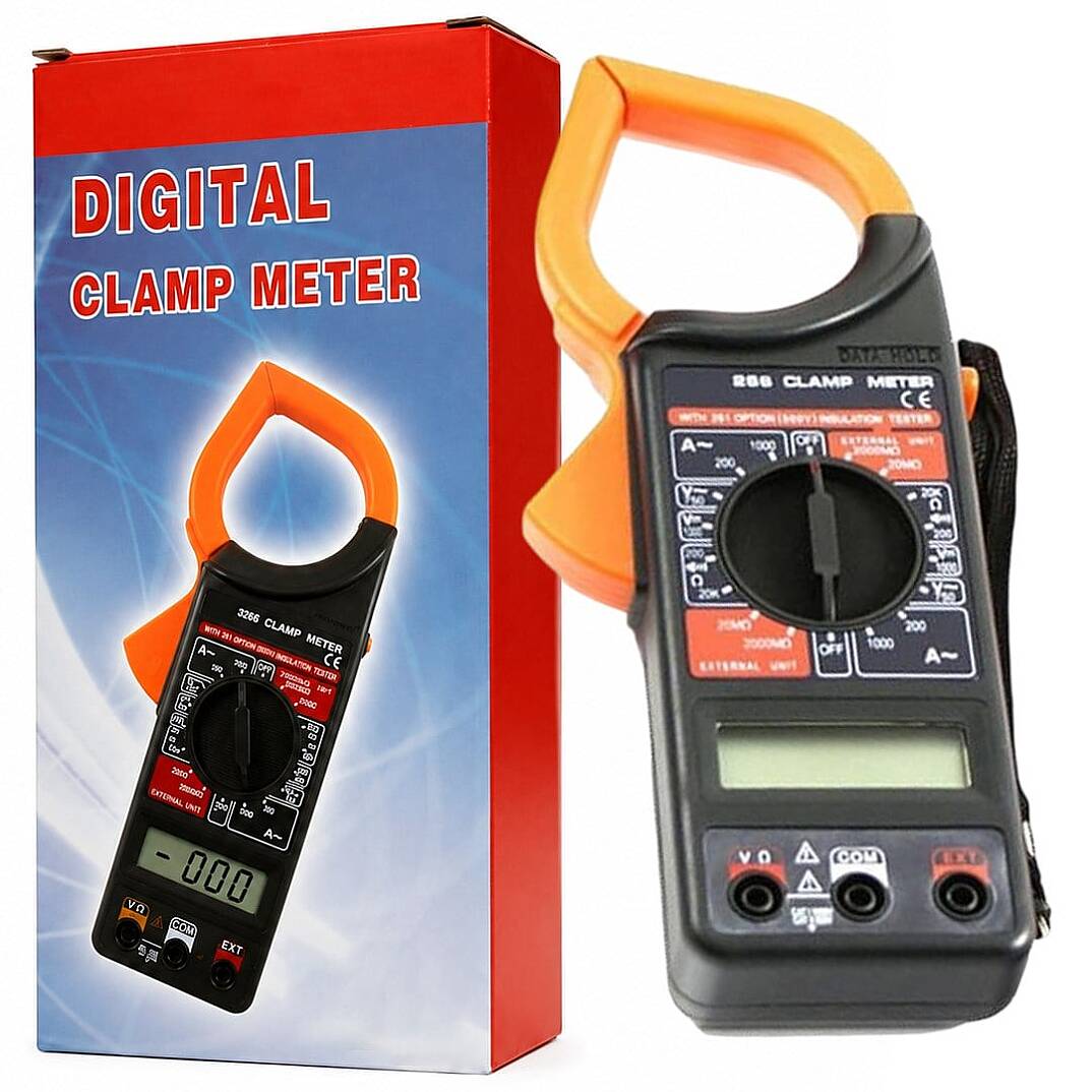 DT-266 Dijital Buzzerlı Pensampermetre Multimetre Ölçü Aleti - 3